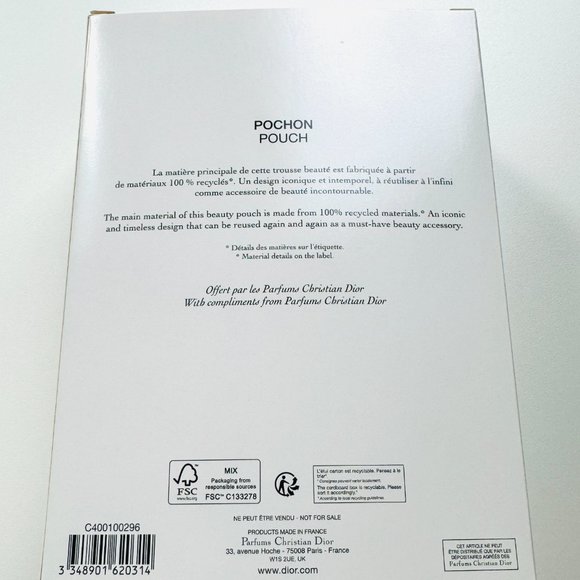 3226 DIOR EXCLUSIVE GIFT MAKEUP BAG BEAUTY POUCH BEAUTY BAG - Picture 10 of 10